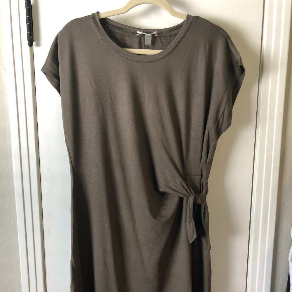 Cable + Gauge Sport - Olive Green Tshirt Dress - Size Large